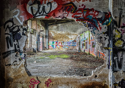 macro shot photography of graffiti wall thumbnail