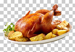 Roast chicken Chicken meat Food Air fryer, roast chicken, roasted chicken with potatoes and herb PNG clipart