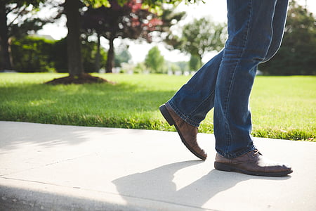 person wearing brown leather dress shoes thumbnail