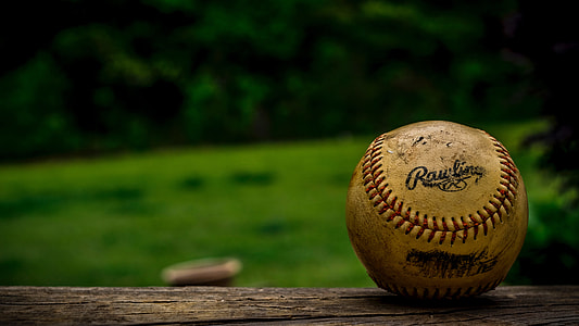 Closeup Vintage Baseball thumbnail