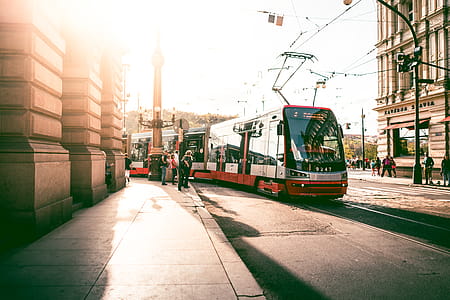 Tram in Prague Streets, Czech Republic thumbnail