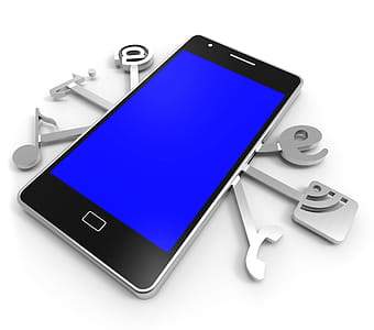Social Media Phone Represents News Feed And Application thumbnail