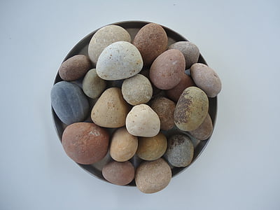 assorted pebbles in black container thumbnail