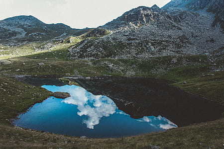 Landscape Photograph of Body of Water and Mountains thumbnail