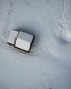 aerial photography of house coated with snow thumbnail