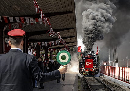 man signaling the train thumbnail