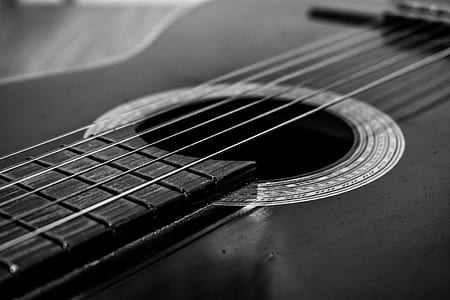 closed up of black guitar thumbnail