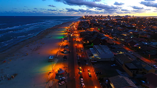 Aerial Photography of City and Seashore thumbnail