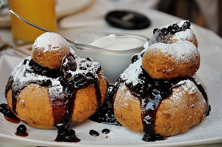 pastries with chocolate icings thumbnail