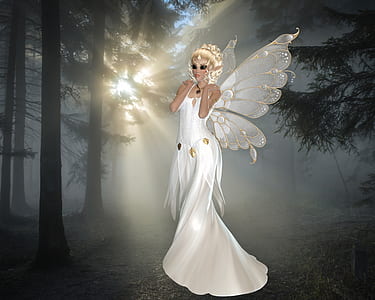 girl fairy in forest thumbnail