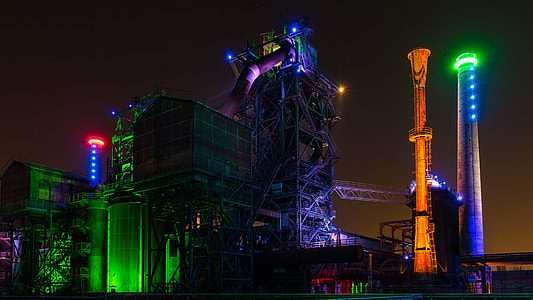 multicolored lighted Duisburg plant thumbnail