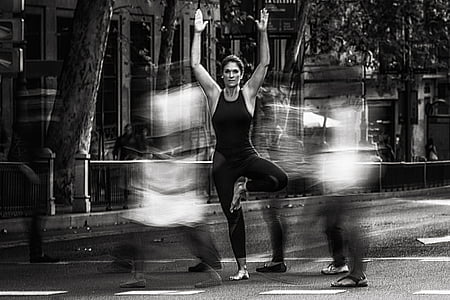 woman rising her two hands thumbnail