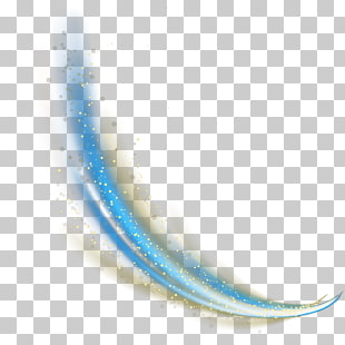 Light Euclidean , Decorative light effects material, blue and white paint stroke fan art PNG clipart