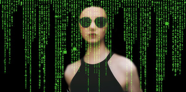 woman wearing black halterneck top thumbnail