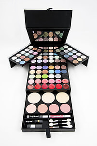 opened makeup train case thumbnail