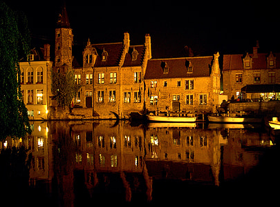 lighted house night photo thumbnail