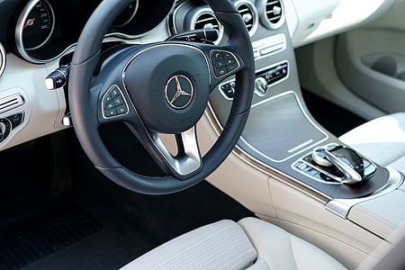 empty gray Mercedes-Benz interior thumbnail