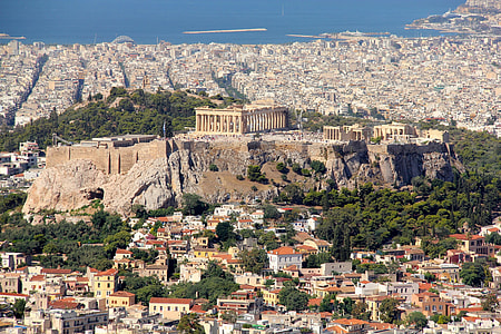 aerial view of Parthenons Greece thumbnail