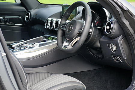 black Mercedes-Benz vehicle interior thumbnail