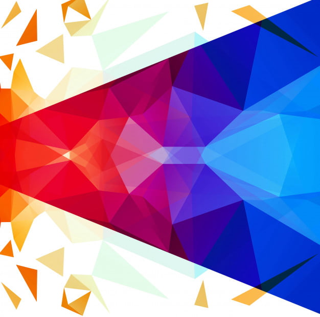 Abstract bright colorful polygonal background eps file