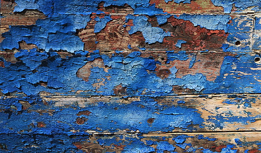 digital wallpaper of blue slatted wooden board thumbnail