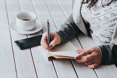 Coffee on a table with other items thumbnail