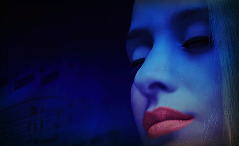 close-up photo of woman with red lipstick thumbnail