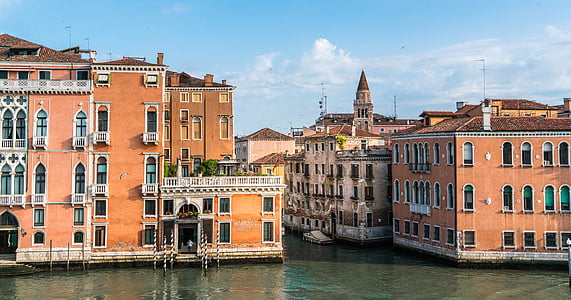 brown concrete buildings near body of water at daytime thumbnail