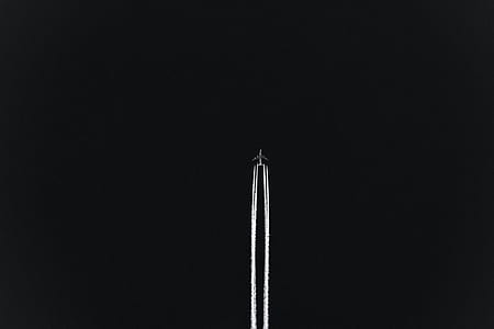 plane, airplane, aircraft, night thumbnail