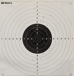 white and black practice target thumbnail