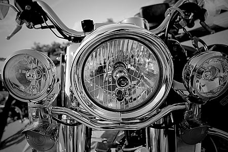 grayscale photography of cruiser motorcycle thumbnail