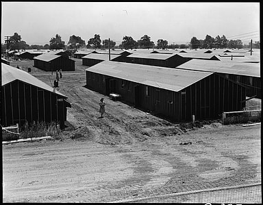 Partial view of the Stockton Assembly Center in California thumbnail