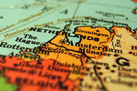 close up photo of Amsterdam map thumbnail