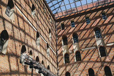 Old brick castle with glass roof thumbnail