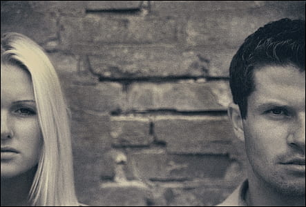 Grayscale Photo of Man and Woman thumbnail