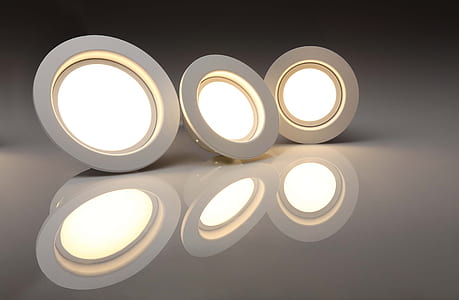 three white ceiling lights thumbnail