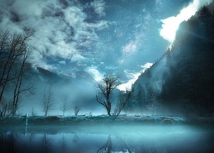 mountains and trees thumbnail