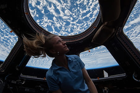 woman riding space craft thumbnail