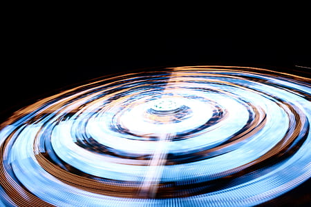 timelapse photograph of spinning light thumbnail