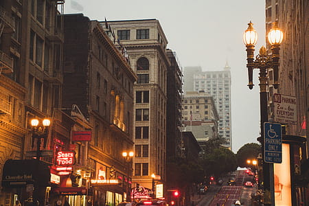 Brown Buildings Photo Taken during Golden Hour thumbnail