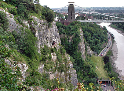 Avon Gorge and Clifton Suspension Bridge near Bristol, England thumbnail