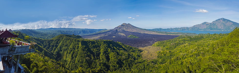 aerial photography of green leaf mountains thumbnail