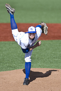 selective focus photo of baseball player thumbnail
