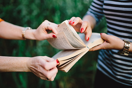 Young women destroying the book thumbnail
