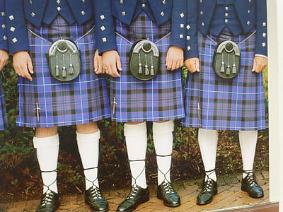 three person wearing plaid skirts thumbnail