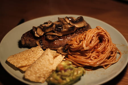 Steak With Mushroom And Spaghetti thumbnail