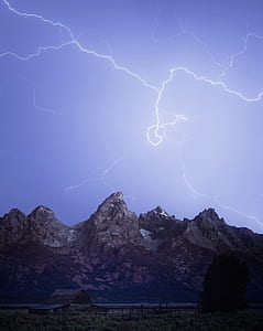 lightning over hills thumbnail