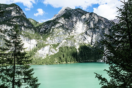mountain near body of water thumbnail