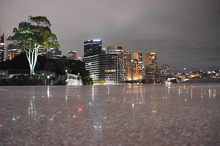 High-rise Buildings During Night Time thumbnail