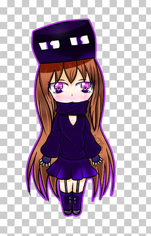 Minecraft Chibi Enderman Anime Bojzhetken Andres Iniesta Png Clipart Free Cliparts Uihere
